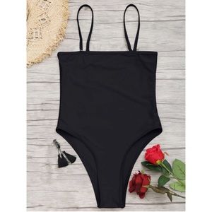 NEW Strapless One Piece Swimsuit High Cut Bodysuit